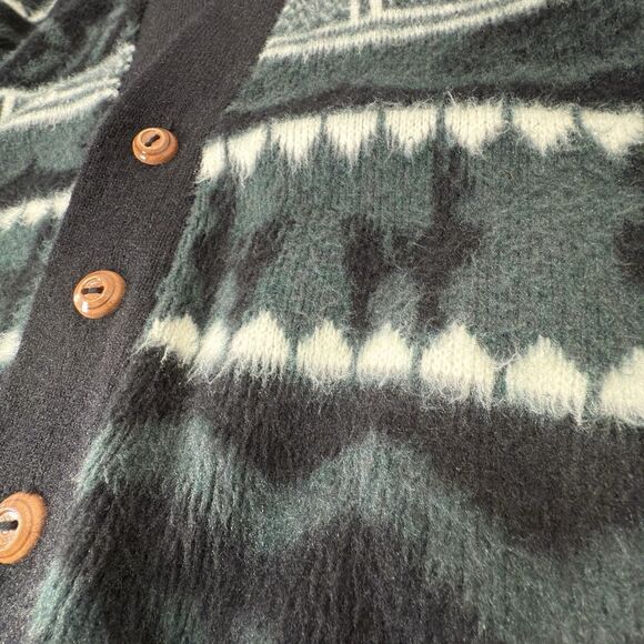 Vintage Tejidos Milma Huasi Sweater Men L Wool Cardigan Aztec Alpaca Llama Heavy - Picture 4 of 8